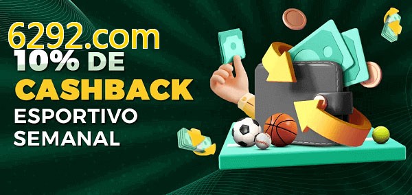 10% de bônus de cashback na 6292.com