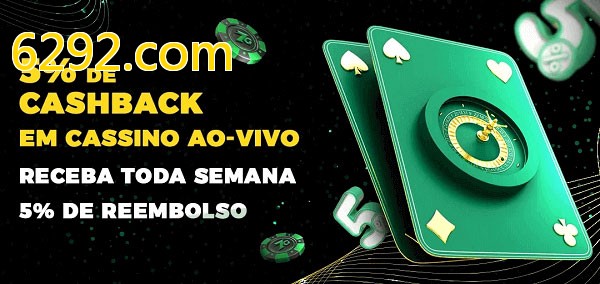 Promoções do cassino ao Vivo 6292.com